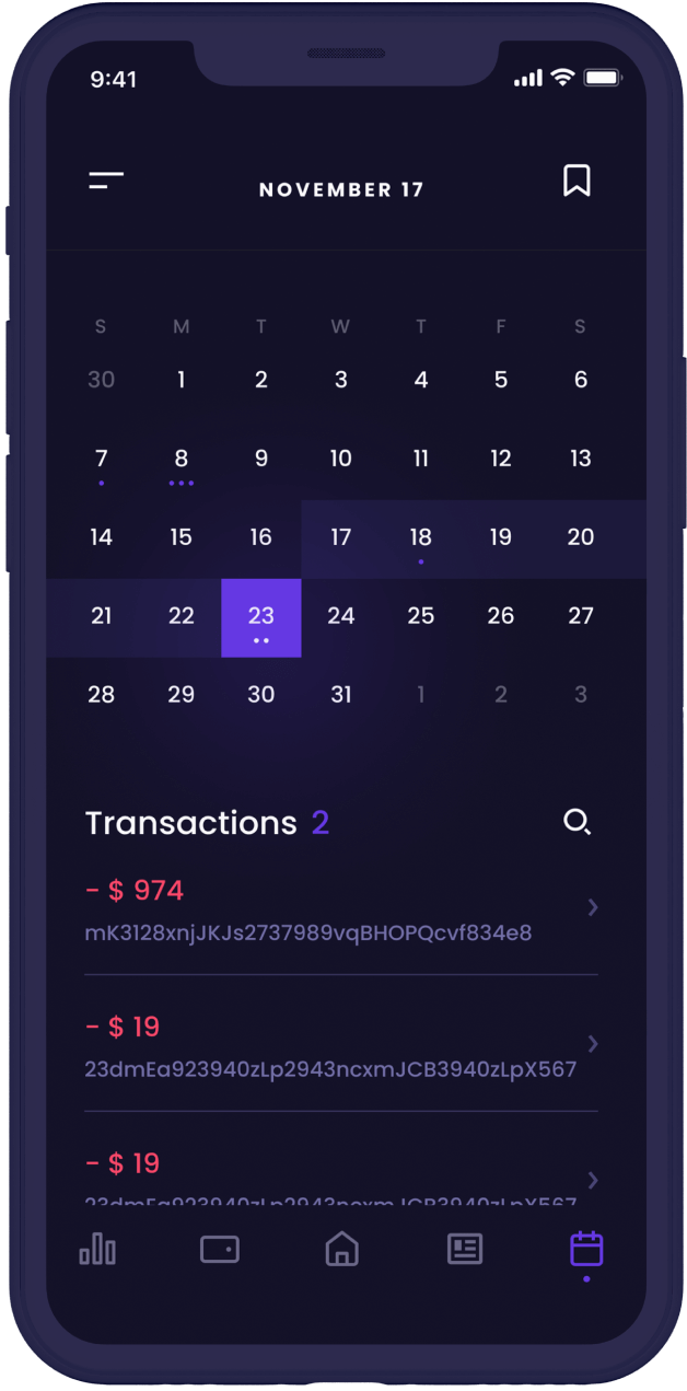 Browse Transactions - Crypto Webflow Template